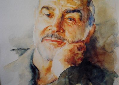 0984 Sir Sin Connery Aquarell